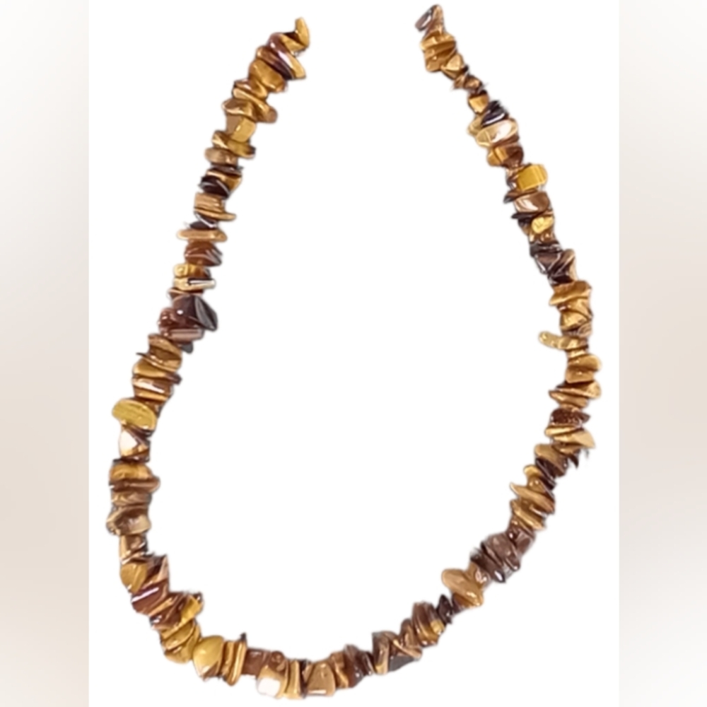 Semi-precious stone Tiger Eye Choker